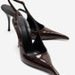CANDY - Brown Genuine Leather Patent Pointed-Toe Stiletto Pump (Women)