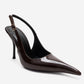 CANDY - Brown Genuine Leather Patent Pointed-Toe Stiletto Pump (Women)