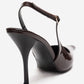 CANDY - Brown Genuine Leather Patent Pointed-Toe Stiletto Pump (Women)