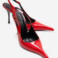 CANDY - Red Genuine Leather Patent Pointed-Toe Stiletto Pump (Women)
