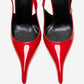 CANDY - Red Genuine Leather Patent Pointed-Toe Stiletto Pump (Women)