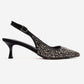 THEA - Black Genuine Leather Platinum-Crystal-Embellished Kitten Heel (Women)