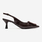 DUBLIN - Brown Printed Buckle Stiletto Pump (Women)