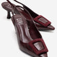 DUBLIN - Burgundy Printed Buckle Stiletto Pump (Women)