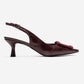 DUBLIN - Burgundy Printed Buckle Stiletto Pump (Women)