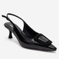 DUBLIN - Black Printed Buckle Stiletto Pump (Women)