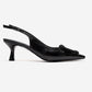 DUBLIN - Black Printed Buckle Stiletto Pump (Women)