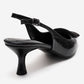 DUBLIN - Black Printed Buckle Stiletto Pump (Women)