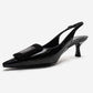 DUBLIN - Black Printed Buckle Stiletto Pump (Women)