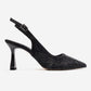FREA - Black Stone-Embellished Ankle-Strap Stiletto Pump (Women)