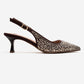 THEA - Brown Gold-Embellished Stiletto Pump (Women)
