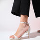 Bern - Beige Patent Platform Heel Dress Shoe (Women)