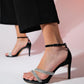 Laredo - Black Patent Embellished Platform Heel Evening Shoe (Women)
