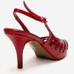 JEVER - Red Laser-Cut Slingback Stiletto Pump (Women)