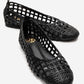 ELVARIS - Black Woven Ballet Flat (Women)