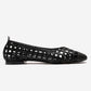 ELVARIS - Black Woven Ballet Flat (Women)