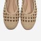 ELVARIS - Beige Woven Ballet Flat (Women)