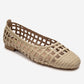 ELVARIS - Beige Woven Ballet Flat (Women)