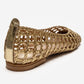 ELVARIS - Gold Woven Ballet Flat (Women)