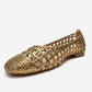ELVARIS - Gold Woven Ballet Flat (Women)