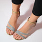 Laredo - Gold Embellished Platform Heel Evening Shoe (Women)