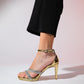 Laredo - Gold Embellished Platform Heel Evening Shoe (Women)