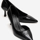 Arel - Genuine Leather Black Stiletto Heel (Women)