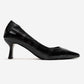 Arel - Genuine Leather Black Stiletto Heel (Women)