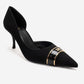 Kendra - Genuine Leather Black Stiletto Heel (Women)