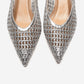 Orelis - Genuine Leather Silver Kitten Heel (Women)