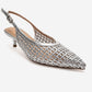 Orelis - Genuine Leather Silver Kitten Heel (Women)