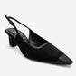 HILDA - Black Matte Cap Toe Block Heel Shoe (Women)