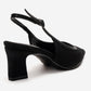 HILDA - Black Matte Cap Toe Block Heel Shoe (Women)