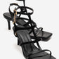 Viento - Black Stiletto Heel Shoe (Women)