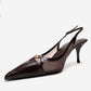 Orella - Brown Stiletto Heel Shoe (Women)
