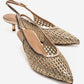 Orelis - Gold Kitten Heel Shoe (Women)