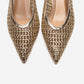 Orelis - Gold Kitten Heel Shoe (Women)