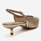 Orelis - Gold Kitten Heel Shoe (Women)