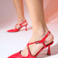 Coje - Red Patent Pointed Toe Stiletto (Women)
