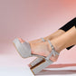 Owego - Rose Glitter Platform Heel Dress Shoe (Women)
