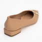 Ghent - Beige Pearl-Embellished Ballet Flat (Women)