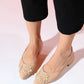 Ghent - Beige Pearl-Embellished Ballet Flat (Women)