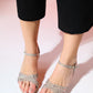 Lota - Gold Patterned Block Heel Dress Shoe (Women)
