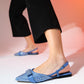 Kelp - Denim Blue Flat Sandal (Women)