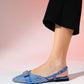 Kelp - Denim Blue Flat Sandal (Women)