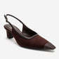HILDA - Brown Block Heel Pump (Women)