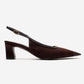 HILDA - Brown Block Heel Pump (Women)