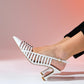 Rennes - White Pointed Toe Strappy Stiletto (Women)