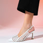 Rennes - White Pointed Toe Strappy Stiletto (Women)