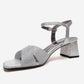 MILAGRO - Silver Block Heel Pump (Women)